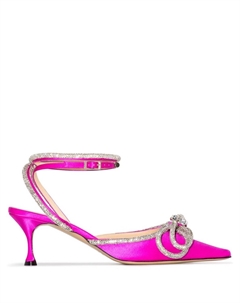 Туфли с заостренным носком и бантом, розовый Mach & mach
