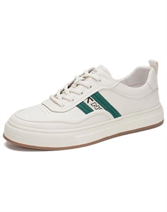 Кеды мужские, обувь для скейтбординга низкая белый/зеленый Aokang