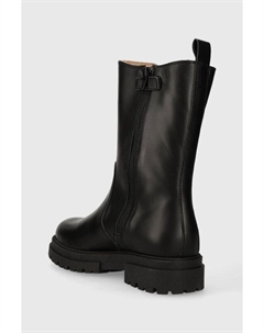 Детские кожаные ботильоны, черный Patrizia pepe