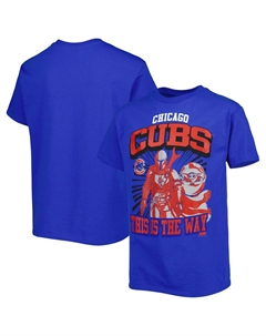 Молодежная футболка Royal Chicago Cubs «Звездные войны This is the Way» Outerstuff