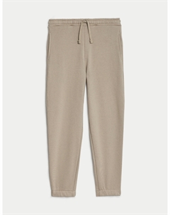 Джоггеры с высоким содержанием хлопка (6–16 лет) Marks & spencer