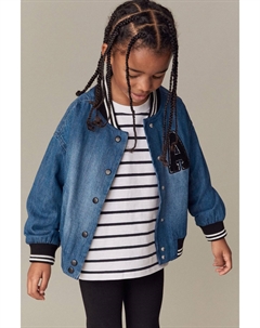 Джинсовая куртка школьной спортивной команды, синий Next