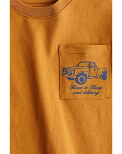 Футболка из хлопка с узором, мультиколор H&m