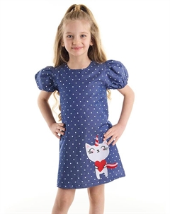 Платье, синий Denokids