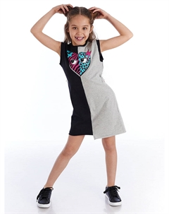 Платье, цвет schwarz/grau Denokids