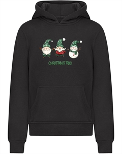 Толстовка Christmas Santa Trio, черный Merchcode