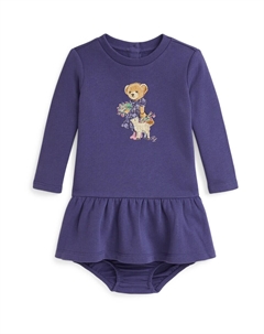 Платье, цвет Dark purple Polo ralph lauren