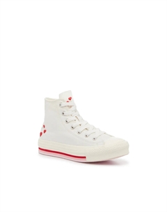 Кеды Chuck Taylor All Star Lift Platform Sneaker — детские, белые/розовые Converse