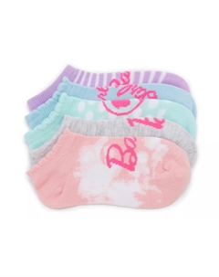 Детские носки-невидимки Barbie — 5 шт. в упаковке, светло-розовые/серые/многоцветные High point design