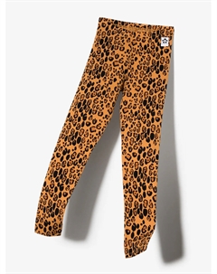 Легинсы с леопардовым принтом, коричневый Mini rodini