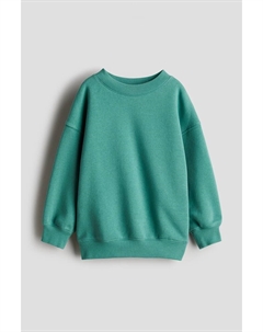 Толстовка оверсайз с круглым вырезом, зеленый H&m
