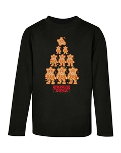 Лонгслив Shirt Stranger Things - Gingerbread, черный Absolute cult