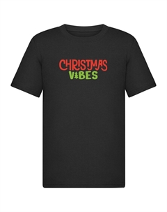 Футболка Shirt Christmas Vibes, черный Merchcode
