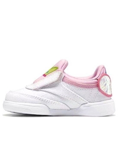 Кроссовки peppa pig x club c slip-on 4 toddler 'icono pink', белый Reebok