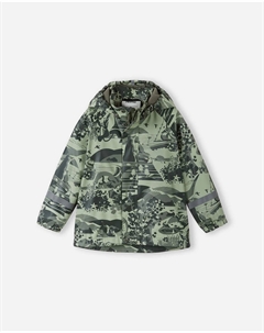 Детский дождевик на флисовой подкладке Koski., цвет Greyish Green Reima