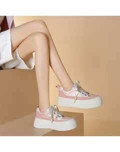 Кеды, скейтборд обувь женская низкая, светло-розовый Josiny