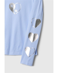 Футболка с рисунком (4 13 лет), синий Gap