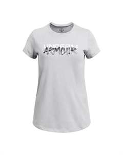 Футболка с короткими рукавами Wordmark Maker для девочек 7–16 лет, серый Under armour