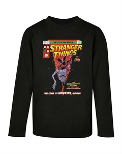 Лонгслив Stranger Things - Comic Cover, черный Absolute cult