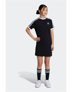 Детское платье футболка adicolor из 100% хлопка, черный Adidas