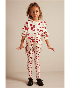 Комплект из двух предметов: толстовка и леггинсы, белый H&m