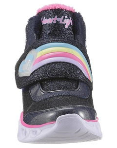 Детские ботинки Skechers на липучке "HEART LIGHTS-BRILLIANT RAINBOW" с функцией мигания для включения и выключения, розовый Skechers kids