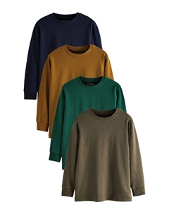 Топ с длинными рукавами 4 PACK COSY STANDARD, цвет brown Next