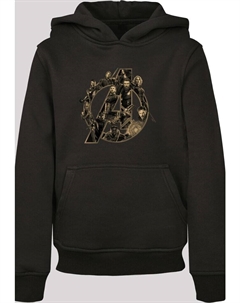 Пуловер с капюшоном, черный F4nt4stic