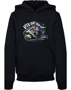 Пуловер с капюшоном, черный F4nt4stic