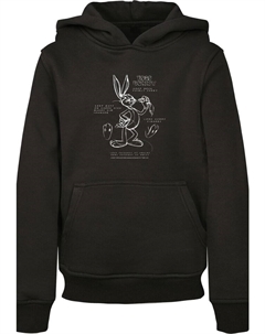 Пуловер с капюшоном, черный F4nt4stic