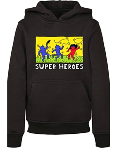 Пуловер с капюшоном, черный F4nt4stic