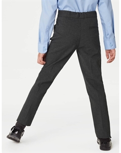 Брюки школьные суперузкие для девочек, серый Marks & spencer