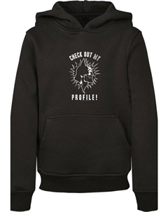 Пуловер с капюшоном, черный F4nt4stic