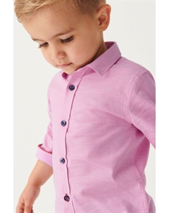 Оксфордская рубашка с декоративной отделкой (от 3 месяцев до 7 лет), розовый Next