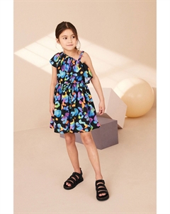 Платье с асимметричными бретелями (3-16 лет), черный Next