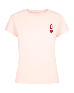 Футболка Shirt Hugs & Love - Queen of Hearts, розовый Merchcode