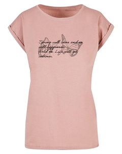 Футболка Shirt Spring Saying, розовый Merchcode