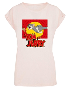 Футболка Shirt Tom and Jerry - Chase Scene, пастельный розовый Absolute cult