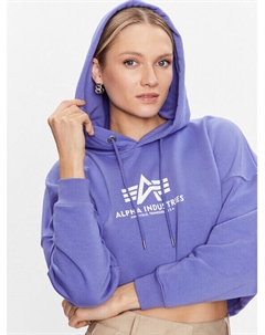 Толстовка обычного кроя, фиолетовый Alpha industries
