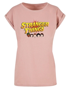 Футболка Shirt Stranger Things - Comic Heads, темно-розовый Absolute cult