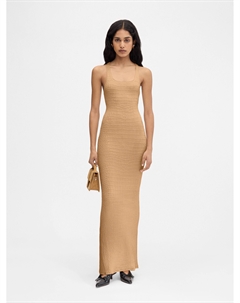 Длинное платье-борцовка The Scala dress, кэмел Jacquemus