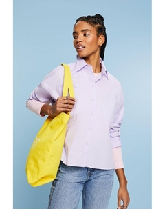 Рубашка свободного кроя из поплина, фиолетовый Esprit