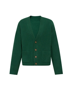 Кардиган вязаный с длинными рукавами и карманами, красный Deep breath