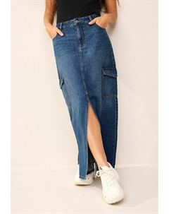 Длинная юбка Regular Fit, цвет mid blue Next