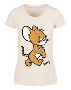 Футболка с принтом Tom And Jerry Angry Mouse, розовый Absolute cult
