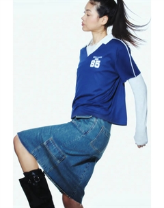 Джинсовая юбка-карго, синий H&m