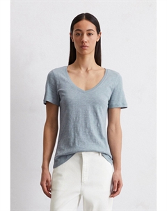 Базовая футболка SHORT SLEEVE V-NECK, светло-голубой Marc o'polo