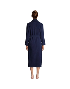 Длинный халат из хлопковой махровой ткани Petite для спа-ванны Lands' end