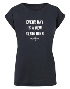 Футболка с принтом HOPE EXTENDED SHOULDER, синий Merchcode