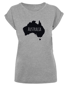 Рубашка Australia, пестрый серый Merchcode